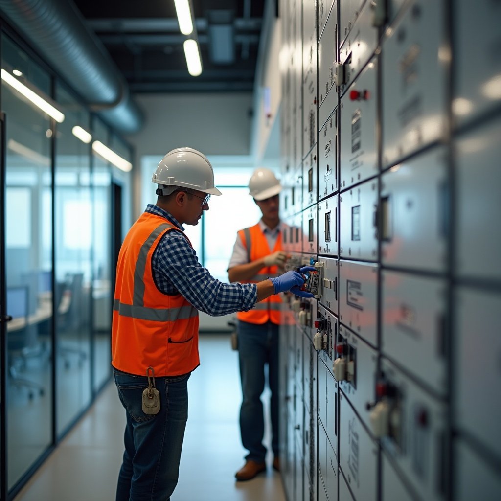 Commercial Electrical Works in Malaysia — illustration for NEXT IN™