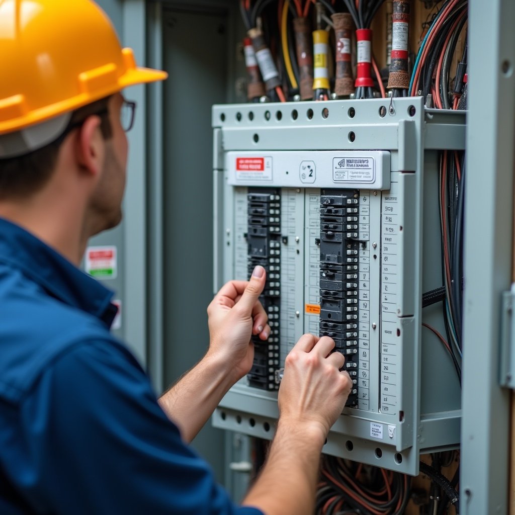 3-Phase vs Single-Phase Distribution Board — illustration for NEXT IN™