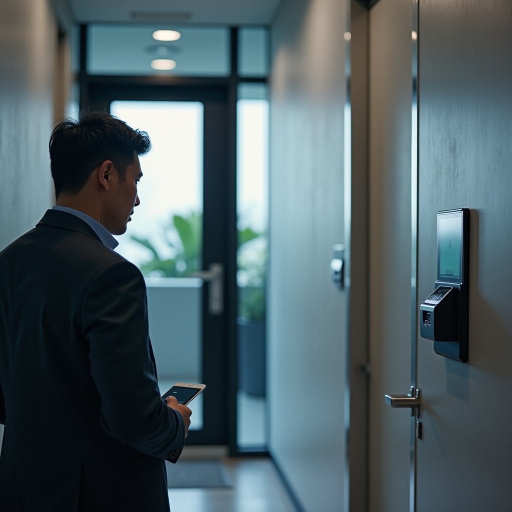 Biometric Access Control in Malaysia — illustration for NEXT IN™